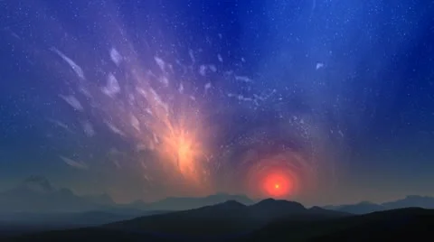 Dance in heavens Stock Footage 10798933