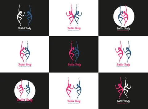 Dance icon concept Stock Illustration