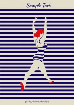 Dance icon concept Stock Illustration