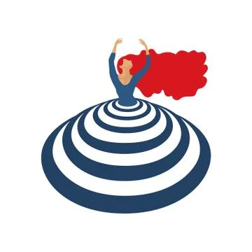 Dance icon concept Stock Illustration