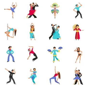Dance Icon Flat Illustration