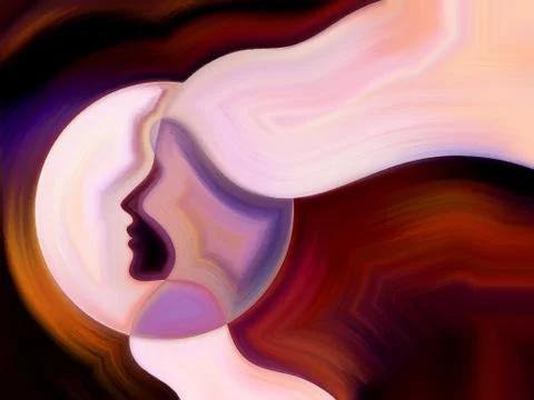 Dance of Inner Paint 库存插图