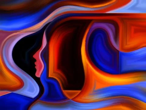 Dance of Inner Paint Illustrazione stock