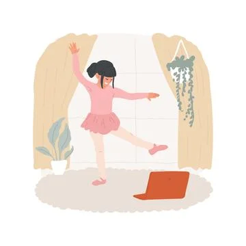 Dance isolated cartoon vector illustration. Stock Illustration