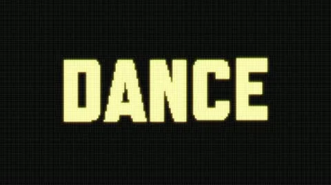 DANCE on the Jumbotron Stock Footage 22418755