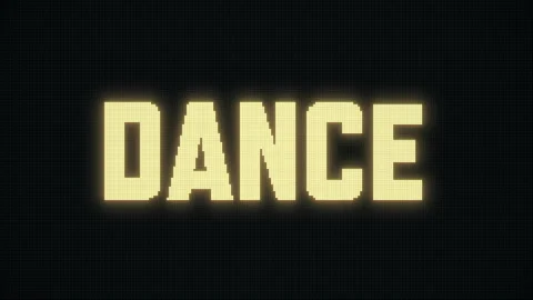 DANCE on the Jumbotron Stock Footage 254213852