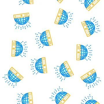 Dance kid leisure vector seamless pattern Stock Illustration