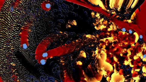 Dance of the lava VJ Background Video stock 256045489