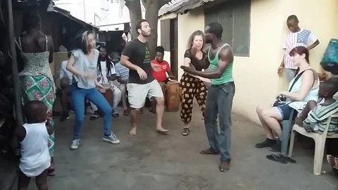 Dance Lesson in Ghana Stock Footage 98238520