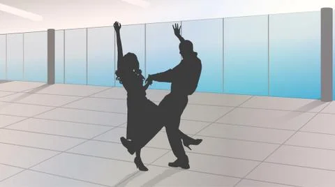 Dance lessons Stock Illustration