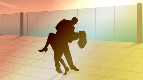 Dance lessons Stock Illustration