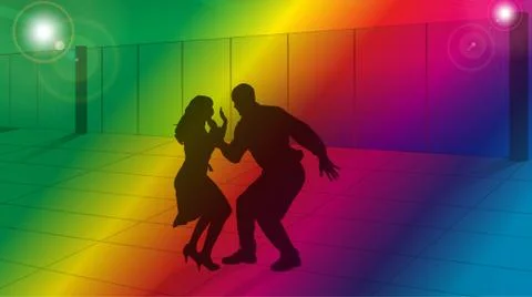 Dance lessons Stock Illustration