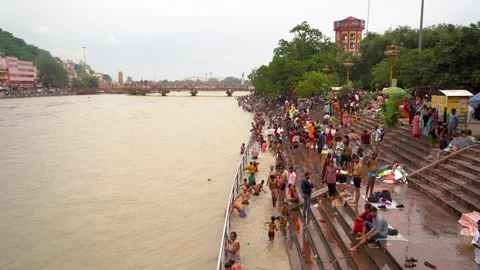 The Dance of Light on India River Surfaces Stock Footage 315288455
