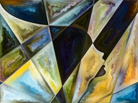 Dance of Living Canvas Stock Illustration