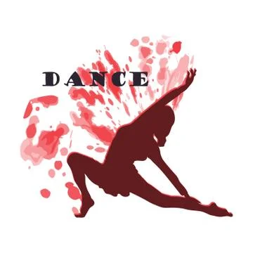 Dance logo vector design symbol Stock Illustration