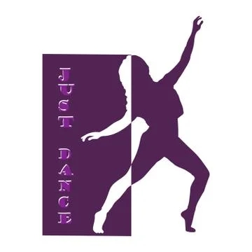 Dance logo vector design symbol Stock Illustration