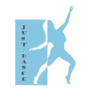 Dance logo vector design symbol Stock Illustration