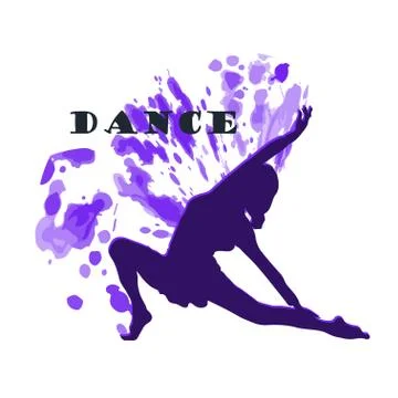 Dance logo vector design symbol Stock Illustration