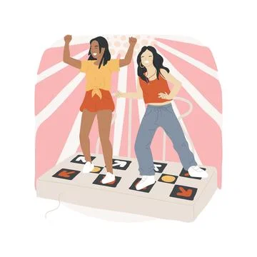 Dance machine isolated cartoon vector illustration. Stock Illustration
