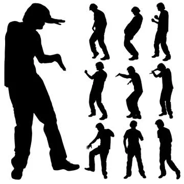 Dance man Stock Illustration