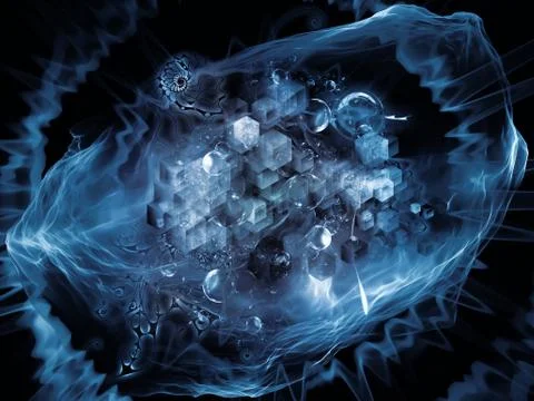 Dance of Math Visualization Stock Illustration