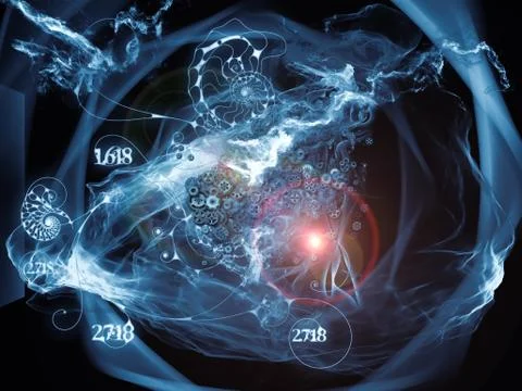 Dance of Math Visualization Stock Illustration