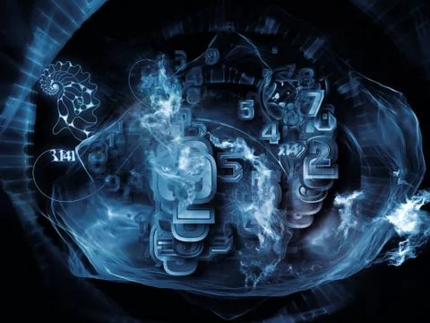 Dance of Math Visualization Stockillustratie