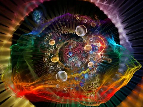 Dance of Math Visualization Stock Illustration