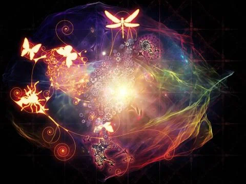 Dance of Math Visualization 스톡 일러스트