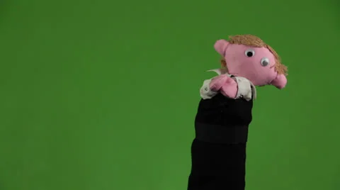 Dance men puppets  Stock Footage 23135874