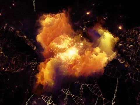 Dance of Microcosm Stock Illustration