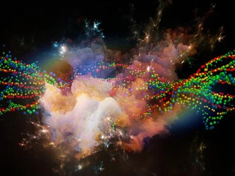Dance of Microcosm Stock Illustration