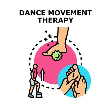 Dance movement therapy vector concept illustration Stock-Illustration