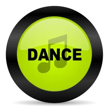 Dance music icon Stock Illustration