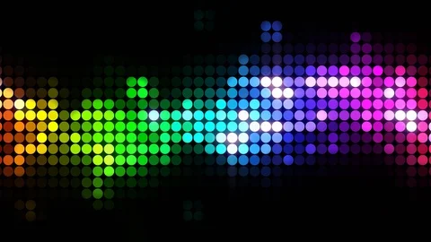Dance Music Lights Stock Footage 97400881
