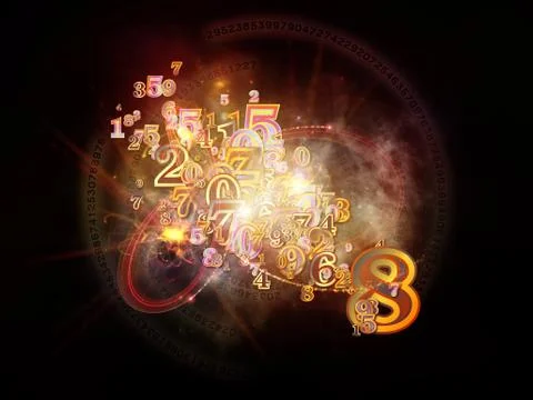 Dance of Numbers Stock Illustration