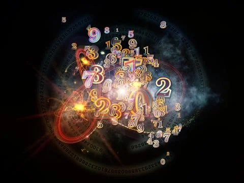 Dance of Numbers Stock Illustration
