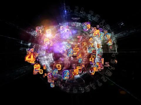 Dance of Numbers 스톡 일러스트