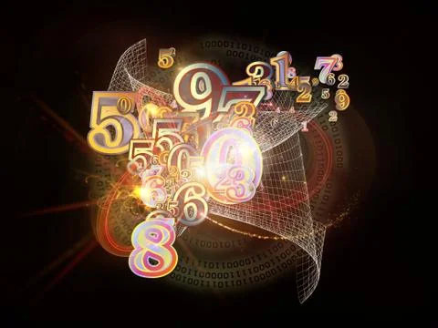Dance of Numbers Illustrazione stock