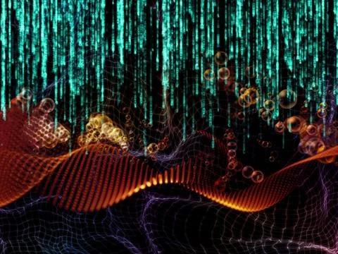 Dance of Numbers 스톡 일러스트