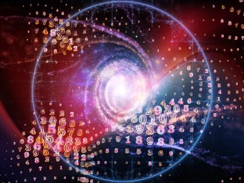 Dance of Numbers Stock Illustration