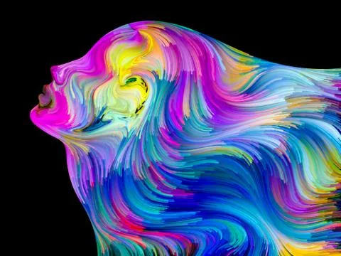 Dance of Painted Dream Illustrazione stock