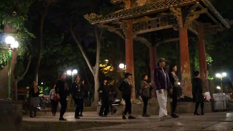 Dance in the park Stock Footage 72976619