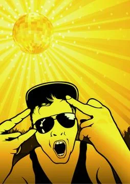 Dance Party Stock Illustration