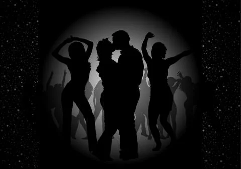 Dance Party Invitation Stock Illustration
