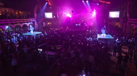 Dance Party Overhead 2 Stock Footage 46630108