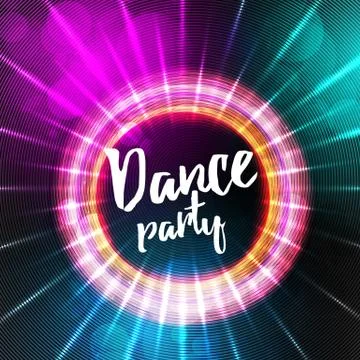 Dance Party Poster Background Template - Vector Illustration Illustrazione stock