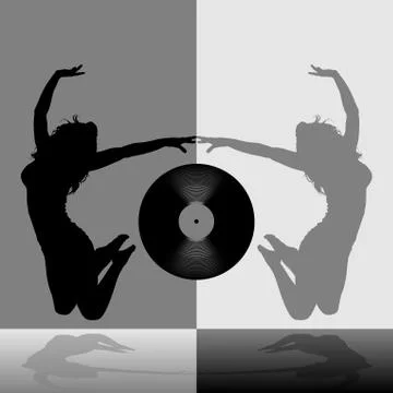 Dance Party Wallpaper Stock Illustration