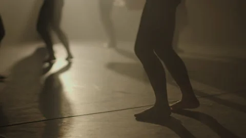 Dance performers executing their moves on stage Video stock 235656275