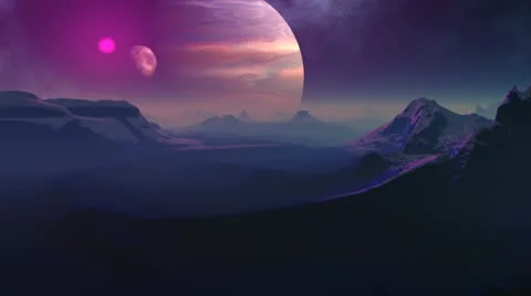 Dance of planets Stock Footage 10791986